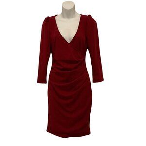 Revamped Ruched V-Neck Dress NWT
